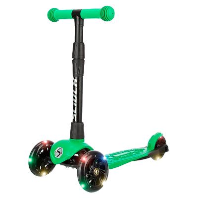 Самокат трехколесный складной светящиеся колеса Slider Stile1LG 1